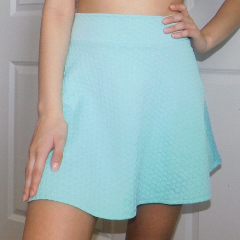 Charlotte Russe blue mini skirt